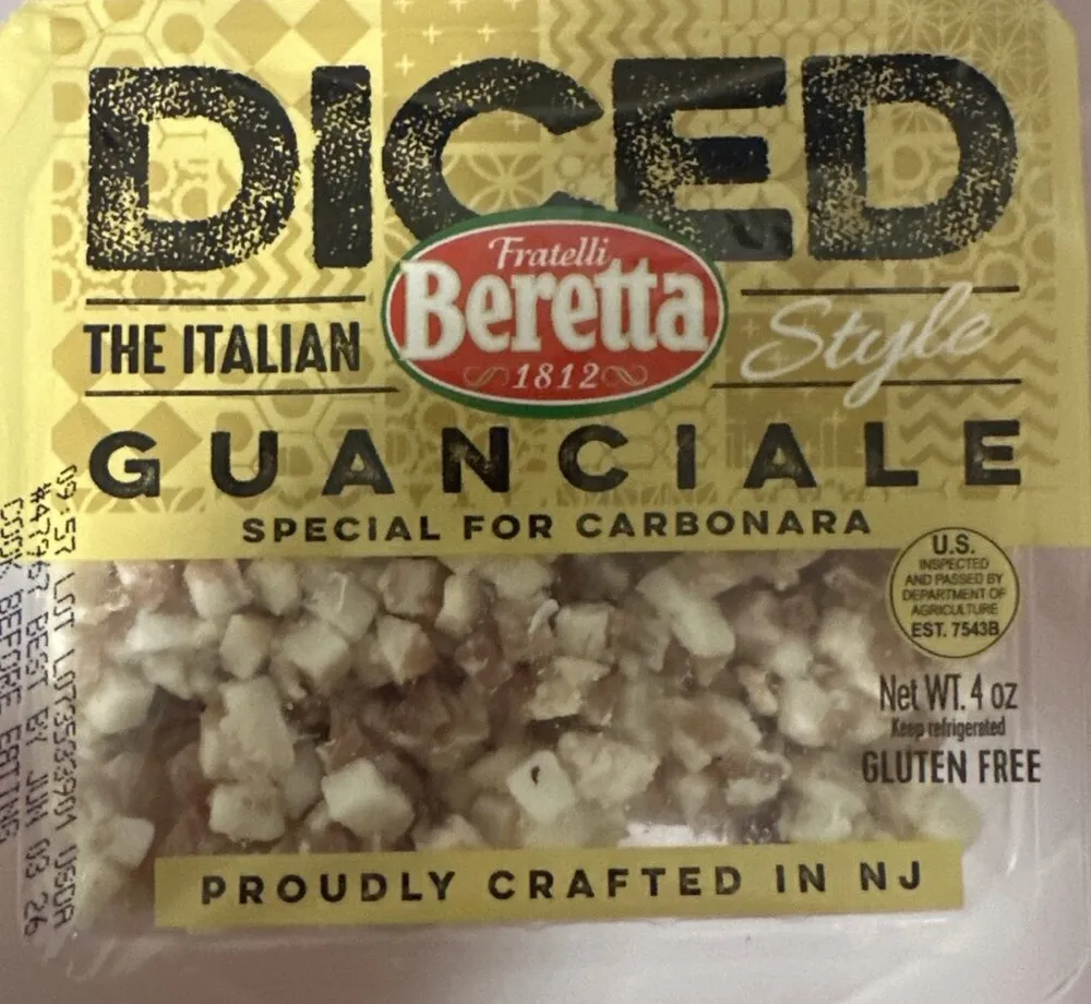 Diced Guanciale