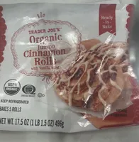 Organic Jumbo Cinnamon Rolls with Vanilla Icing