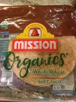 Organic Whole Wheat Tortillas Soft Taco