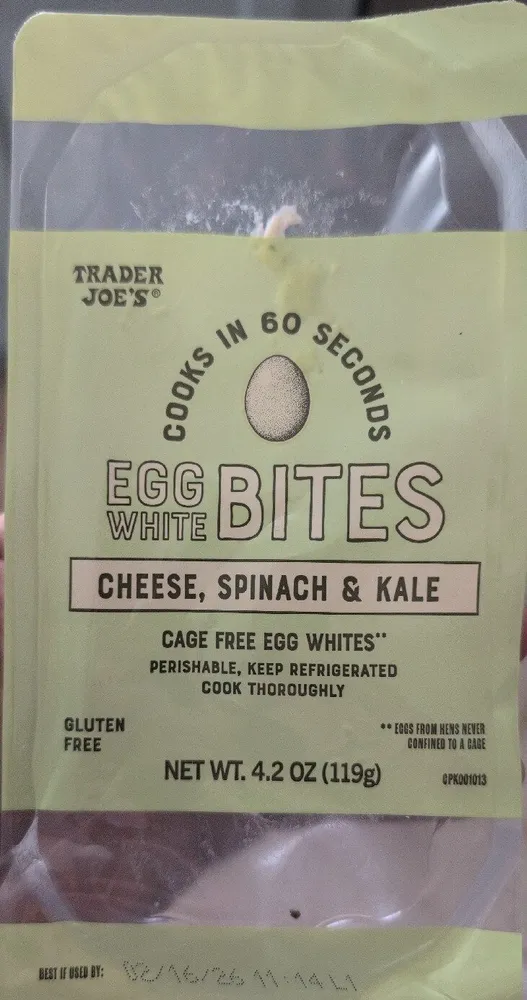 Cheese, Spinach & Kale Egg Bites