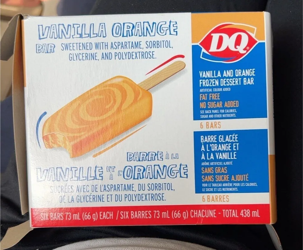 Vanilla orange bar