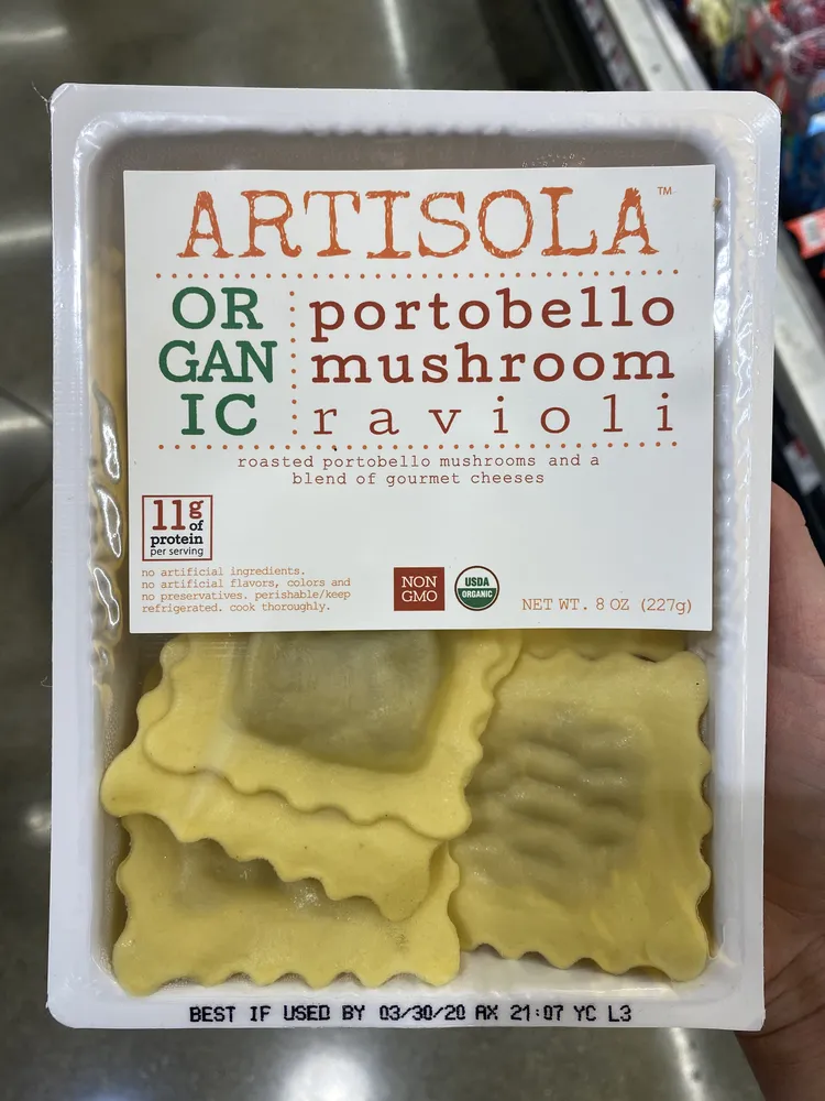 portobello mushroom ravioli