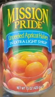 Unpeeled Apricot Halves in Extra Light Syrup
