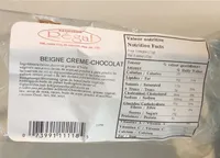 Beigne creme chocolat