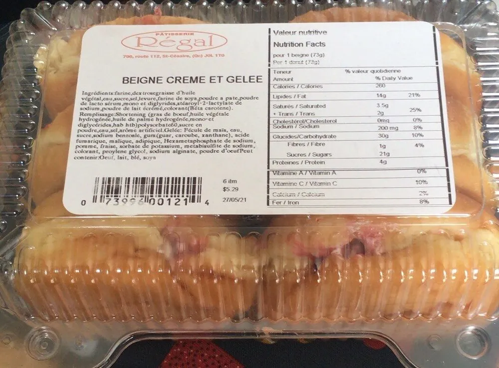 Beigne creme et gelée
