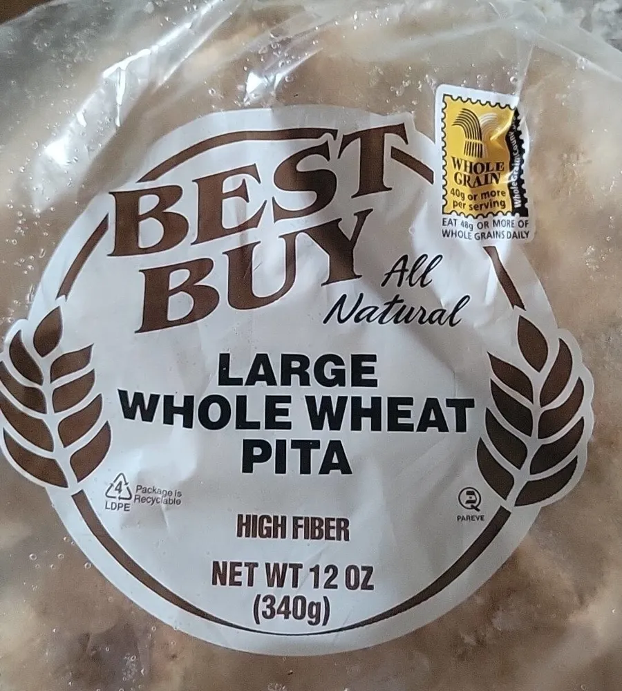Large Whole Wheat Pita