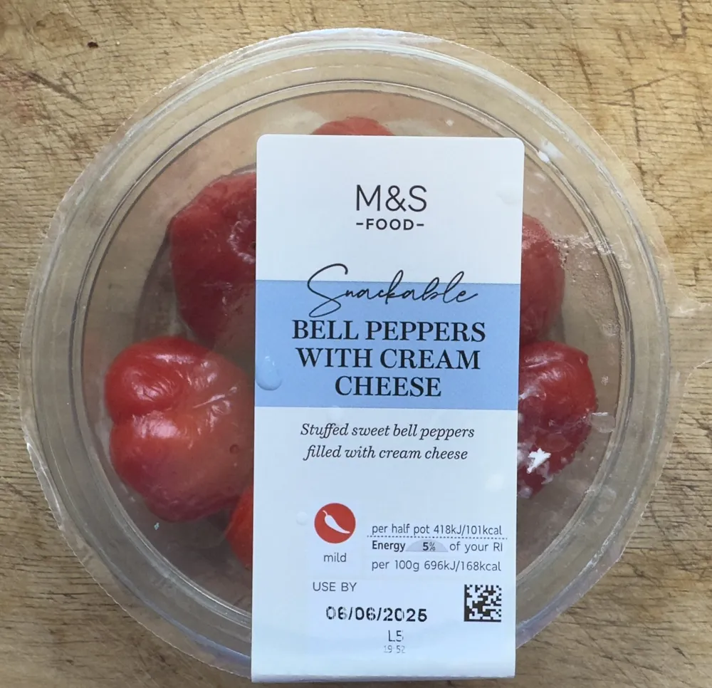 Bell Peppers with Cream Cheese