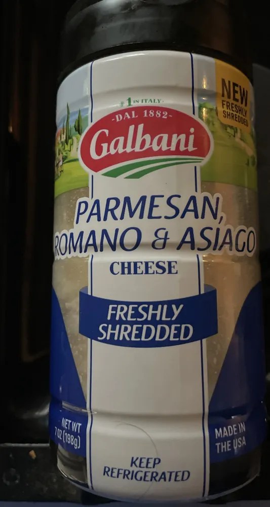 PARMESAN, ROMANO & ASIAGO CHEESE