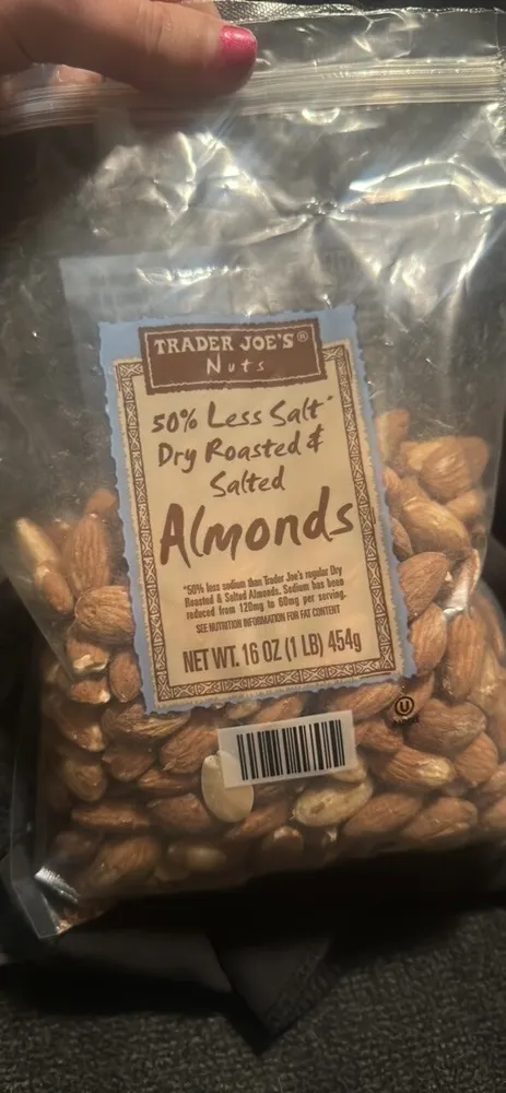 50% Less Salt Dry Roasted & Salted Almonds