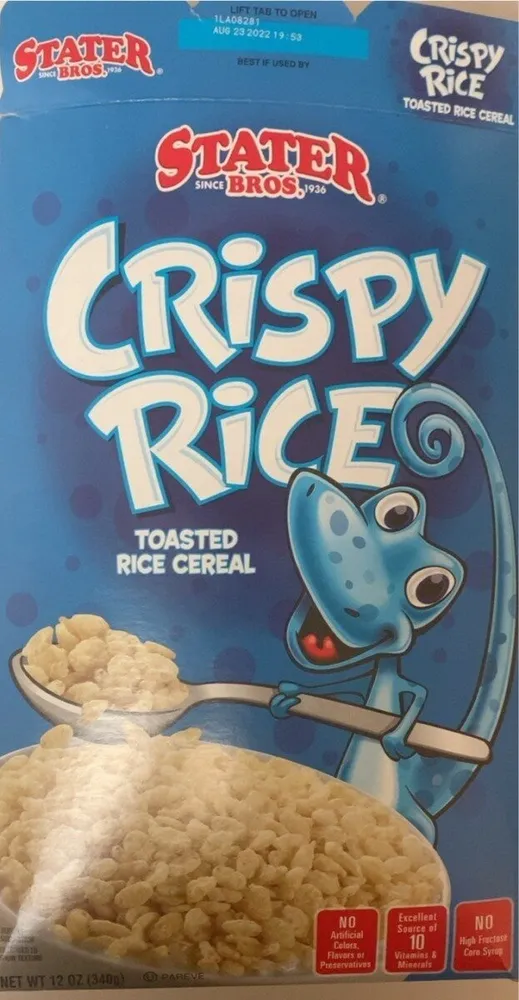 Crispy rice toasted rice cereal