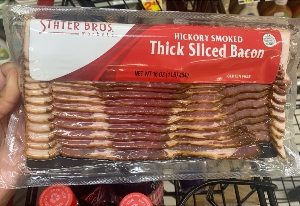 Hickory Smoked Thick Sliced Bacon