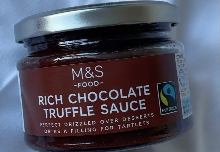 Rich chocolate truffle sauce