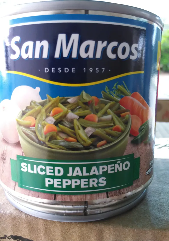 Sliced jalapeno peppers
