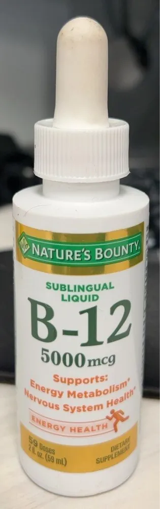 Sublingual Liquid B-12 (5000 mcg)
