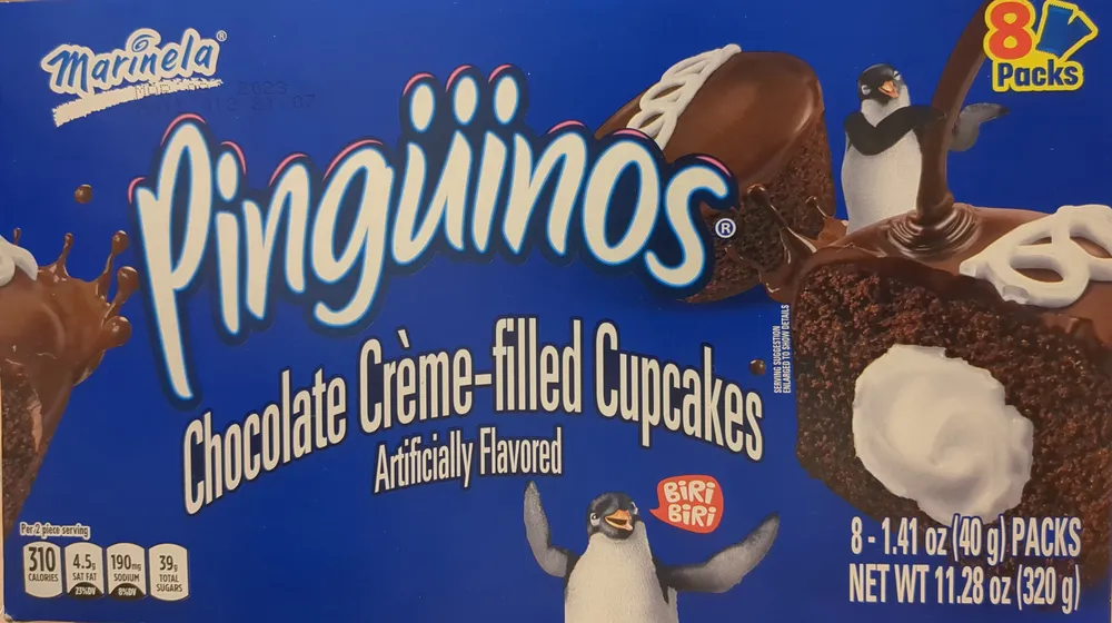 Pinguinos Chocolate creme-filled cupcakes