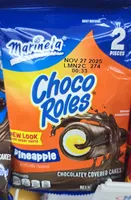 Choco roles pineapple creme filled cakes choco roles