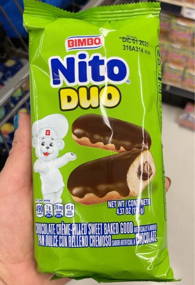 Nito duo chocolate creme filled sweet baked good