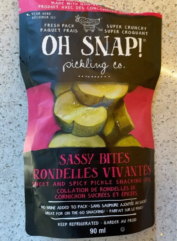 Sweet and spicy pickle snacking cuts