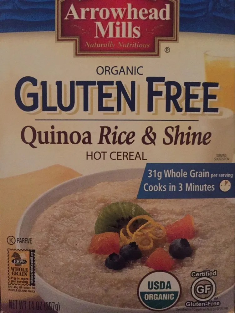Quinoa Rice & Shine Hot Cereal Gluten Free