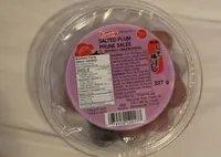 Salted plum prune salée
