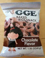 Baked rice snack