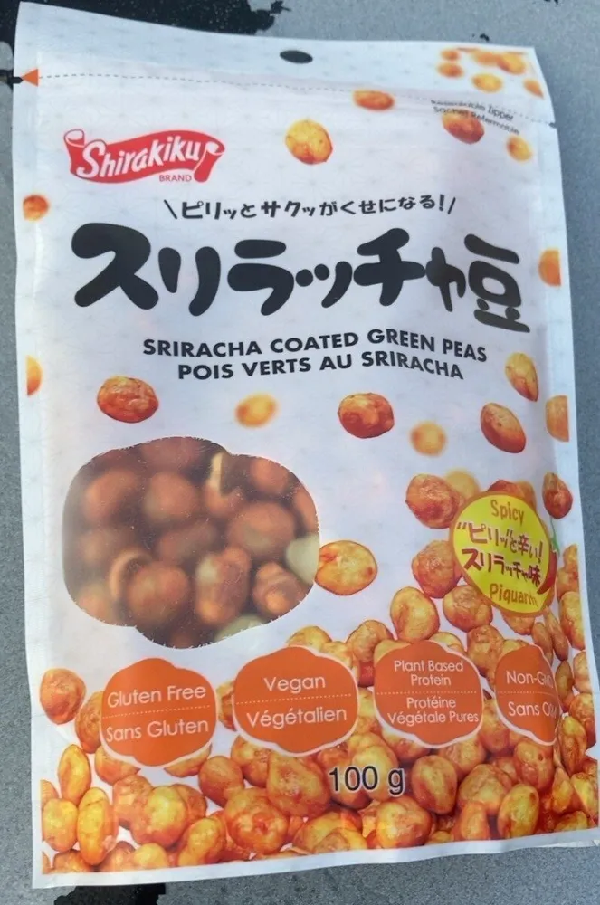 Pois verts au sriracha