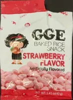 Baked Rice Snack Strawberry Flavour