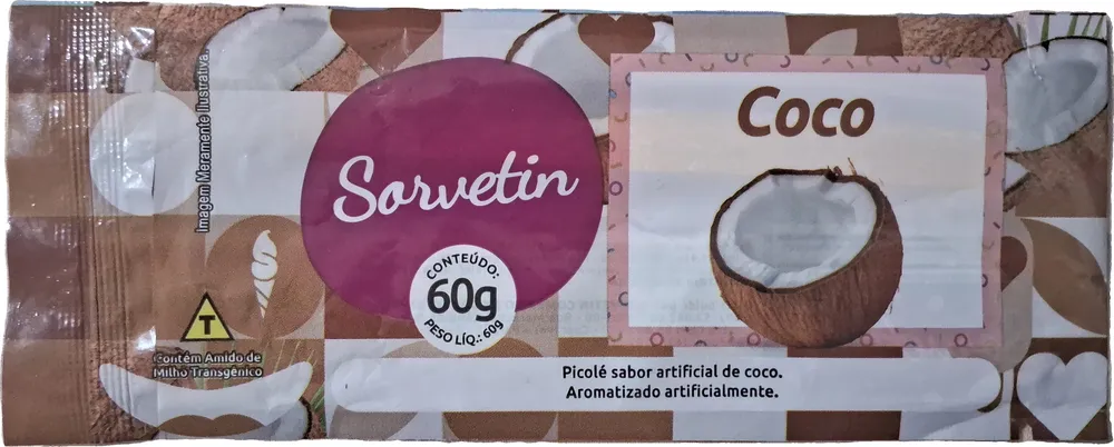 Picolé sabor coco