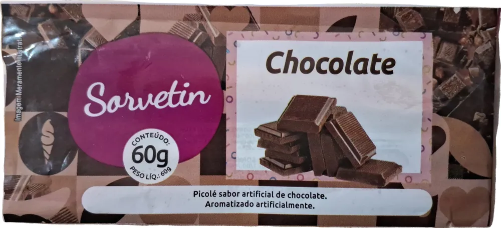 Picolé sabor chocolate