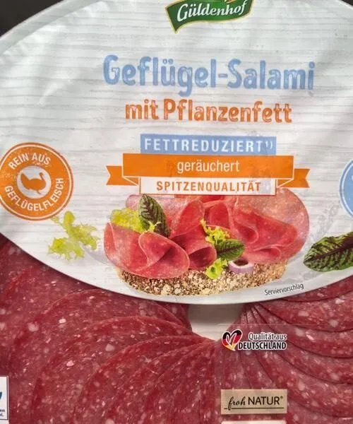 Geflügel Salami Fettreduziert