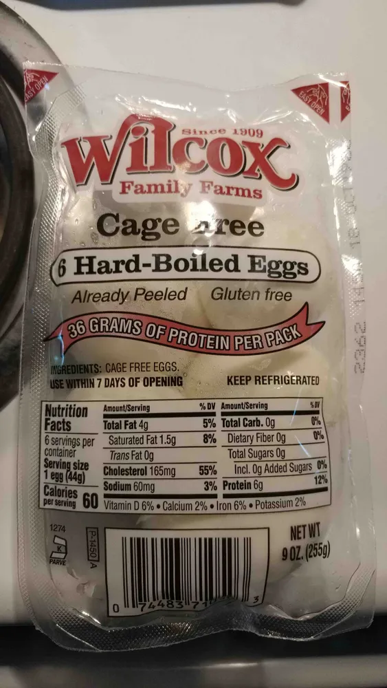 6 Hard-Boiled Eggs