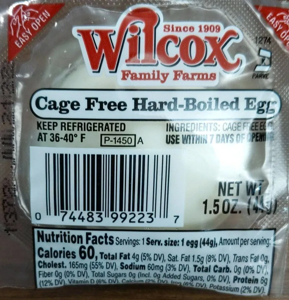 Cage Free Hard-Boiled Egg