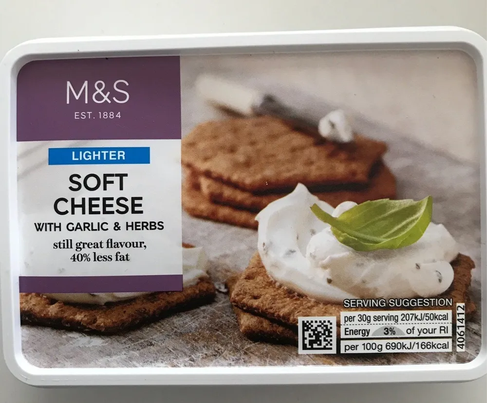 Soft Cheese With Garlic & Herbs