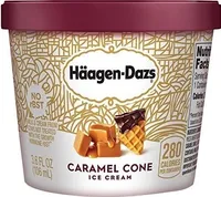caramel cone ice cream