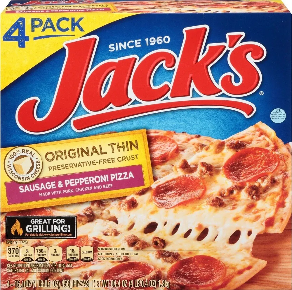 ORIGINAL THIN SAUSAGE & PEPPERONI PIZZA
