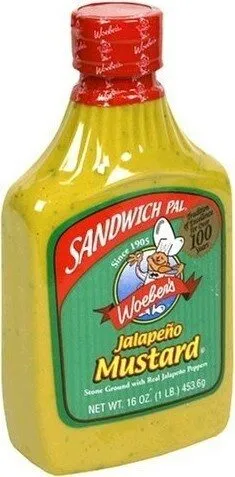 Woeber mustard sandwich pal jalapeno
