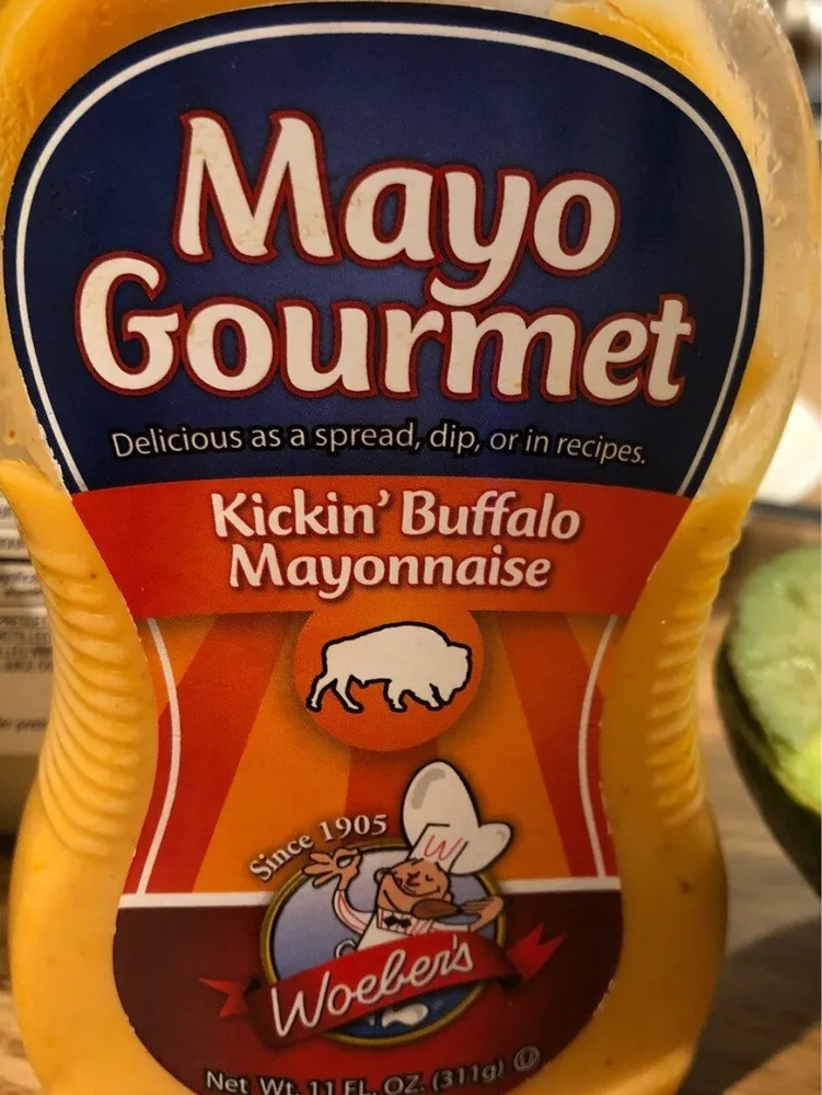 Woeber's, mayo gourmet kickin' buffalo mayonnaise