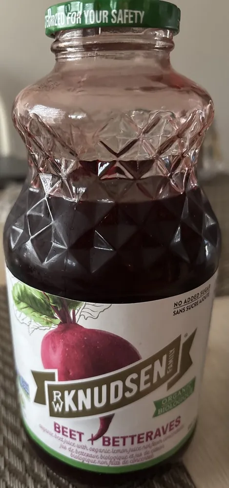 Organic Beet Juice With Organic Lemon Juice
