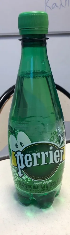Sparkling Natural Mineral Water Green Apple