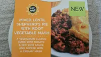 Mixed lentil sheperd's pie with root vegetable mash