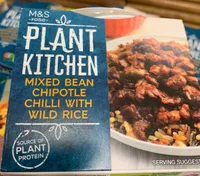 M&S plant kitchen mixed bean chipotle chilli with wild rice