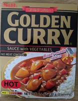 S&b, golden curry, sauce with vegetables, hot