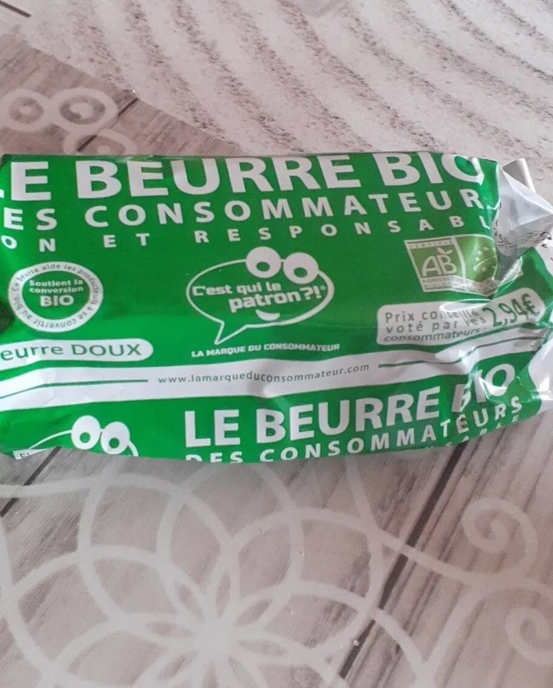 Beurre bio des consommateurs