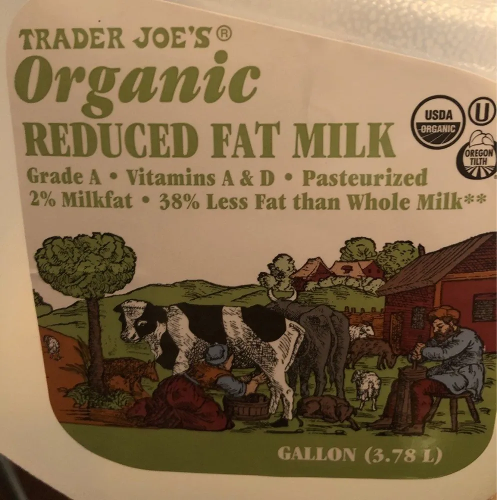 Reduced fat Milk