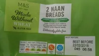 2 NAAN BREADS