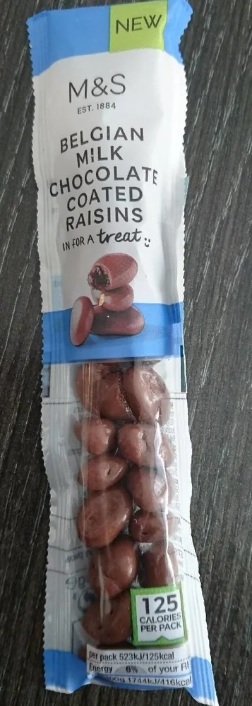 Belgian Milk Chocolate Coated Raisins