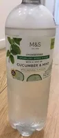 Sparkling spring water with a hint of cucumber and mint