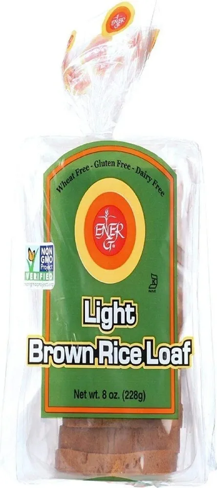 Ener foods energ foods bread loaf light rice brown