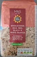 Wholegrain rice, red, black & withe quinoa