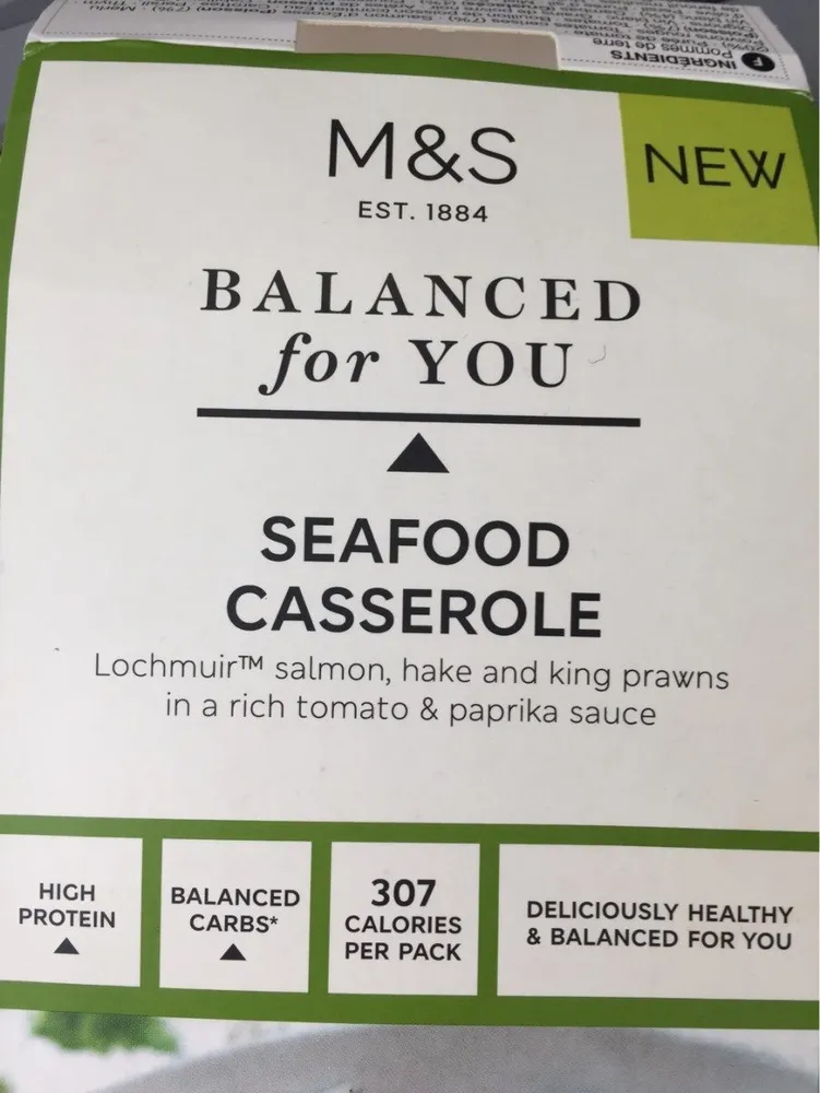 Seafood casserole